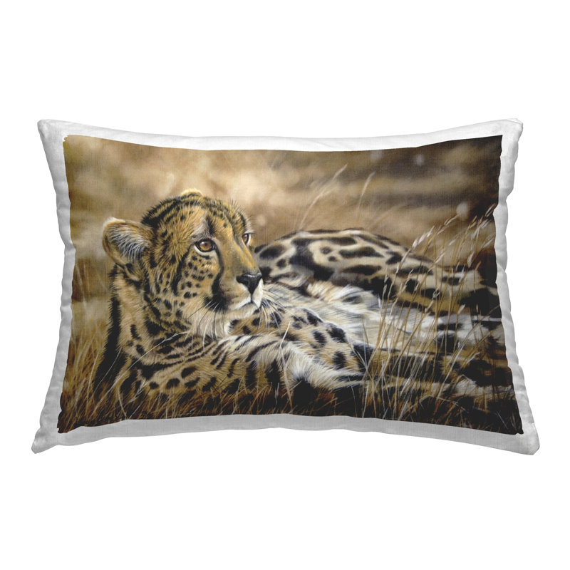 Coussin décoratif à motif léopard relaxant par Victoria Schultz