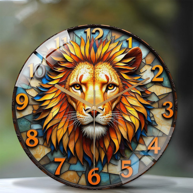 Horloge murale en verre 12 po