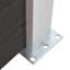 Minisink Fence Panel WPC 180x186 cm Black