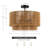 18 In. 4-light Tiered Drum Semi-flush Mount-1795476565