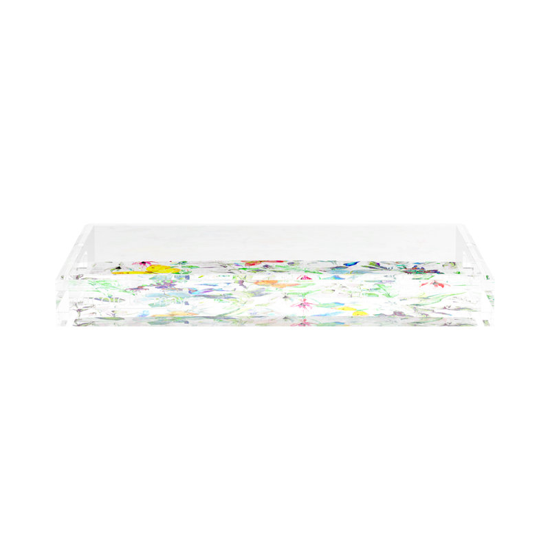 Plateau décoratif rectangulaire Garden Fantasia, L 17 po x P 10,5 po x H 2 po