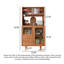 Armoire scandinave simple en bois massif