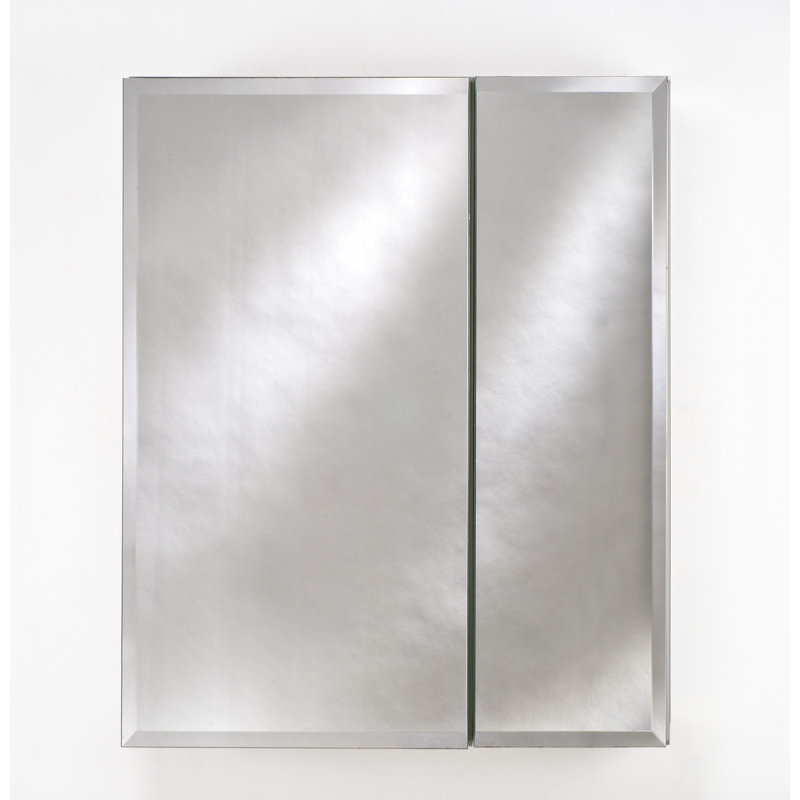 Armoire à pharmacie encastrée sans cadre avec tablettes réglables Twitty, 25 po x 19 po, Poli