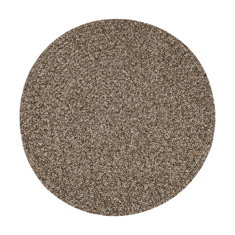Seline Synthetic Geometric Indoor / Outdoor Rug, Round 6'