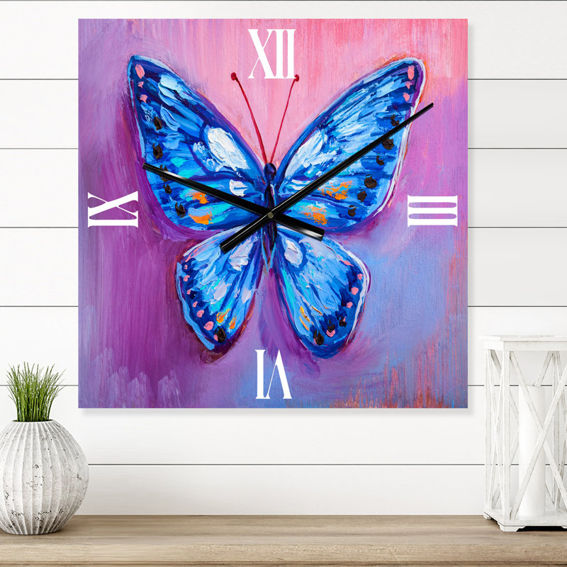 Horloge murale papillon I, Très grand