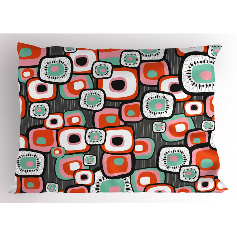 Retro Abstract Sham Set, King