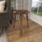 Anthea Mango Wood Handmade Intricately Carved Floral Side End Accent Table with 3 Slender Legs-335338768