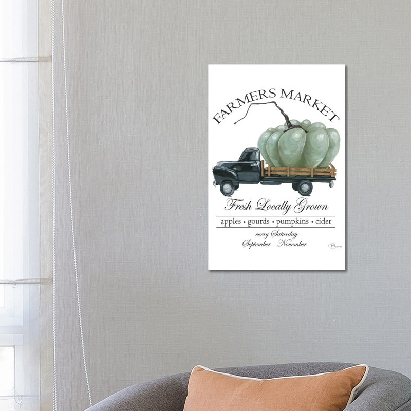 Farmers Market Truck by Hollihocks Art - Wrapped Canvas Print, 66.04 cm H x 45.72 cm W x 1.91 cm D