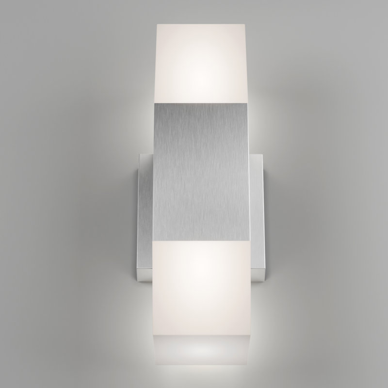 Modern Outdoor Wall Light, Silver