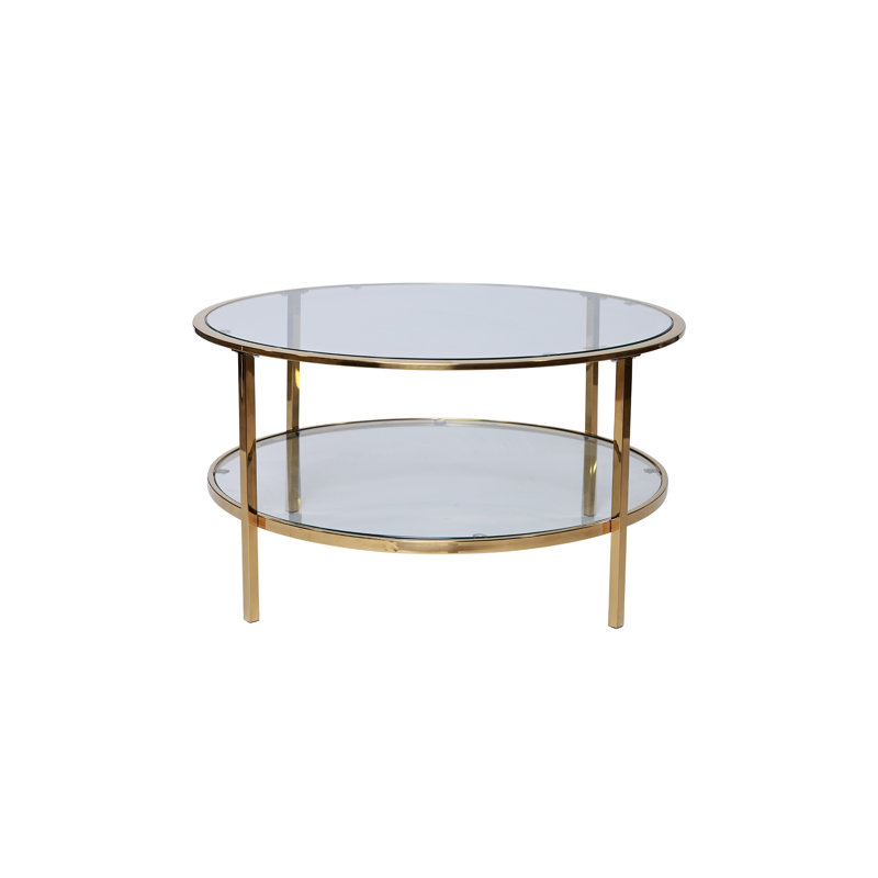 Clio Luxury Coffee Table, Gold
