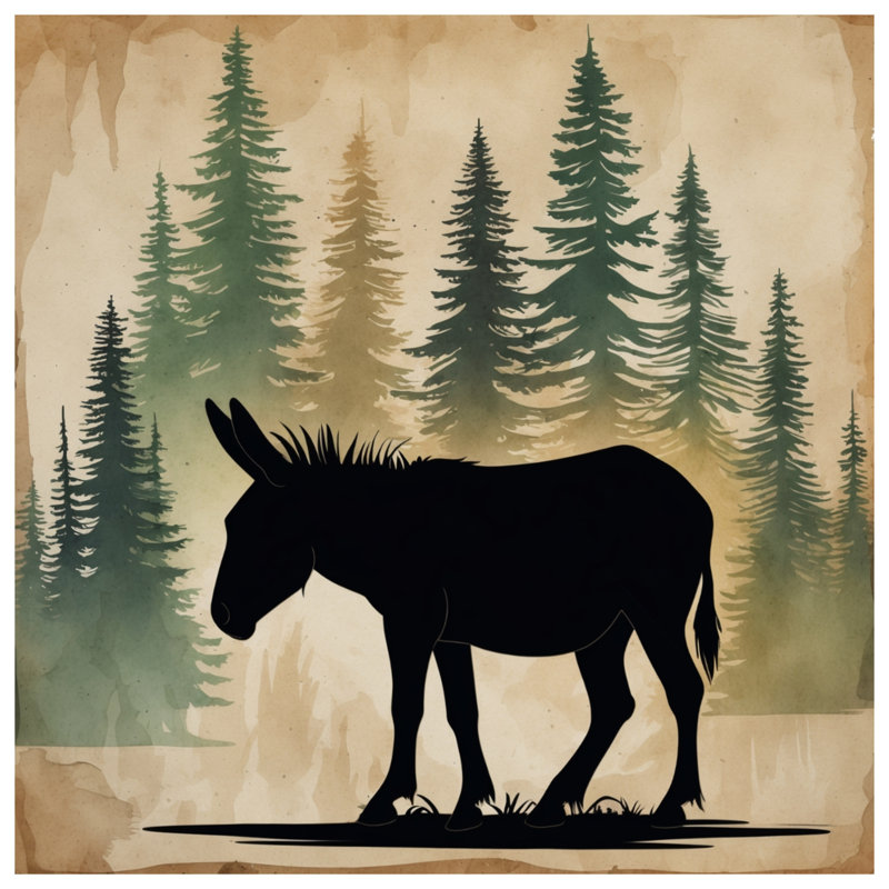 Coussins décoratifs Donkey Silhouette, 20 po x 20 po