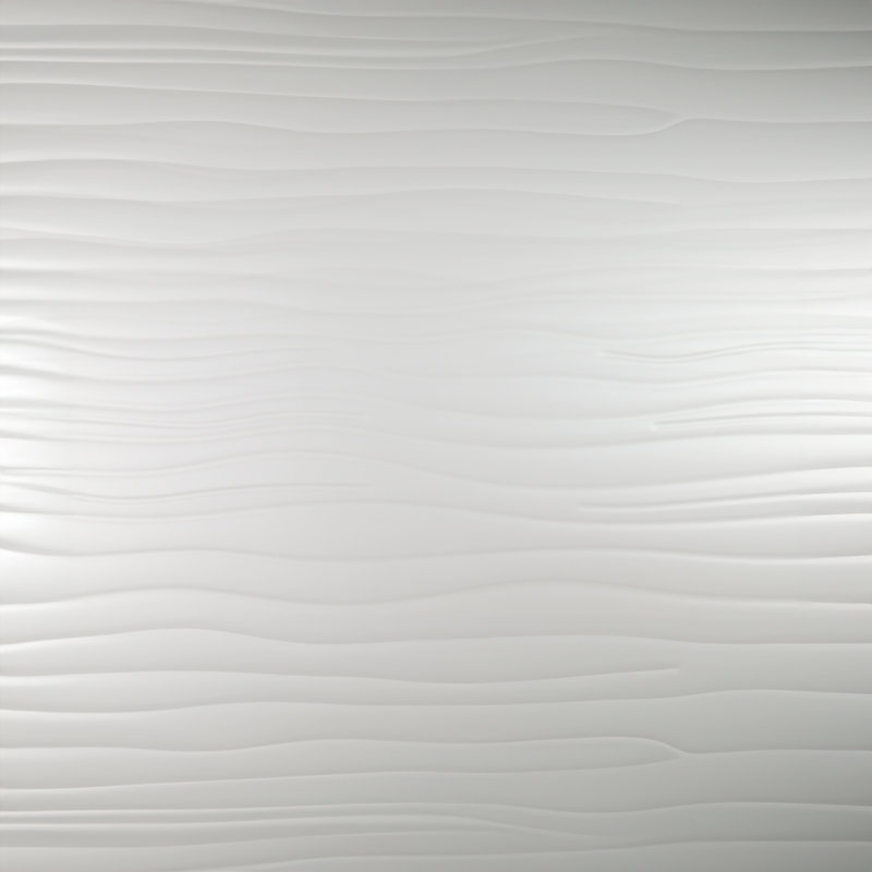 Silom White Renze 12" x 24" Matte 3D Textured Wall Tile