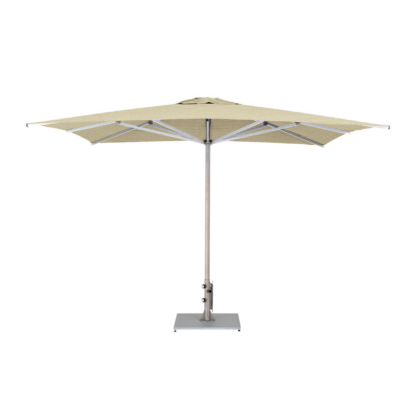 Storm 10' Square Umbrella, Double Stack Metal Plate, Mineral Blue