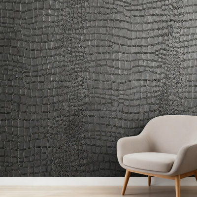 Papier peint amovible texturé à peler et coller avec motif de crocodile embossé pour meubles