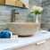 Onyx Marble Designs 16'' Stone Circular Vessel Bathroom Sink