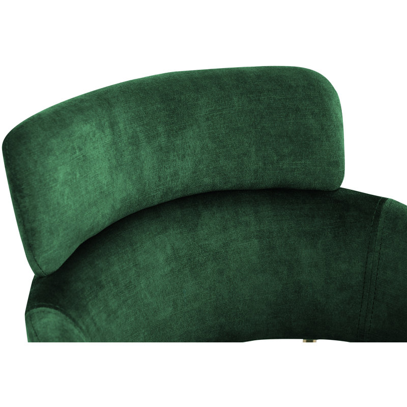 Chaise en velours Yara, Velours vert