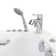 Baignoire combinée en acrylique avec robinet 52 po x 26 po