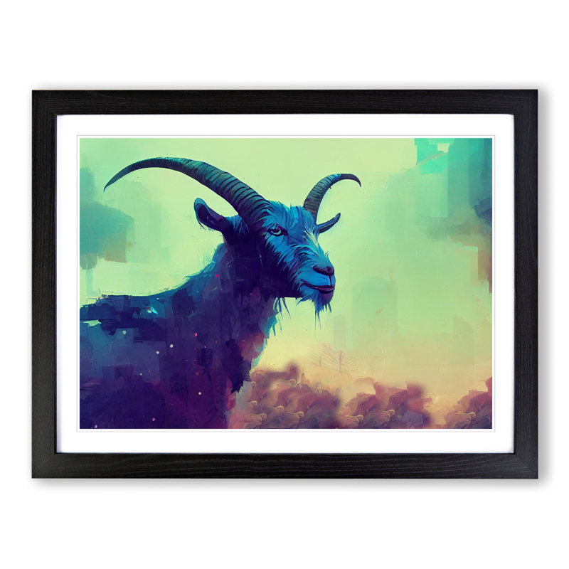 Goat Abstract - Single Picture Frame Print