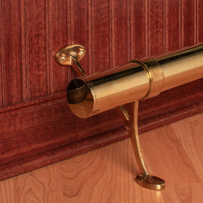 16ft Bar Foot Rail Kit Complete Undercounter Mount Hardware and Tubing