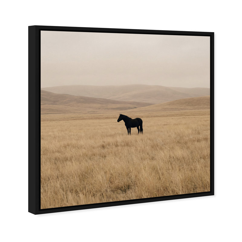 The Middle Print by Oliver Gal, 31" H x 31" W, Black Floater Frame