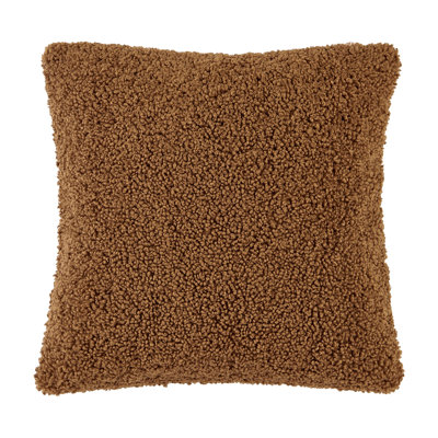 Teddy Soft Plush Textured Boucle Cozy Fluffy Classic Chic Modern Rustic Decorative Pillow