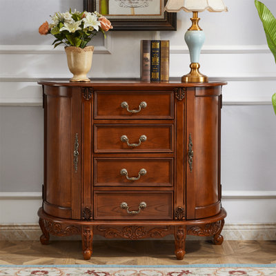 Armoire d'entrée semi-circulaire de style américain