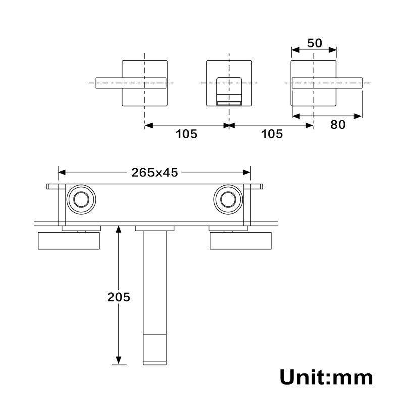 2-handle Bathroom Faucet