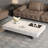 Simple rectangular rock slab floating coffee table-104732921