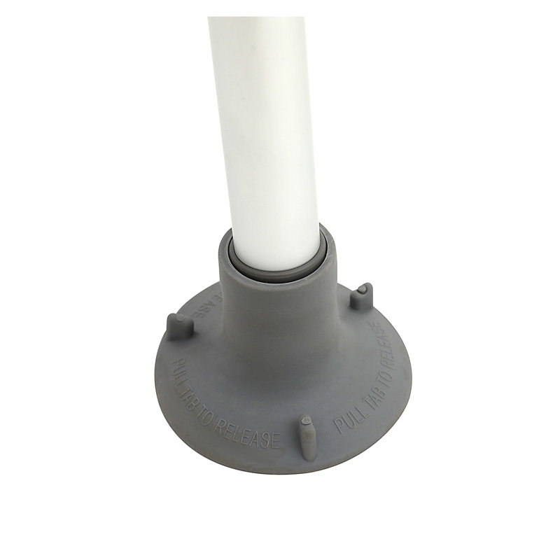 Barrière de sécurité ajustable avec accoudoirs rembourrés - Barre d'appui en aluminium robuste pour personnes âgées et personnes à mobilité réduite