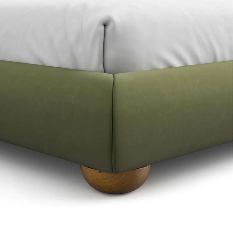 Mobilier de chambre à coucher 1pc, Grand lit, Vert olive