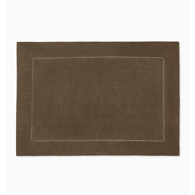 Festival Linen Rectangle Placemats, Walnut