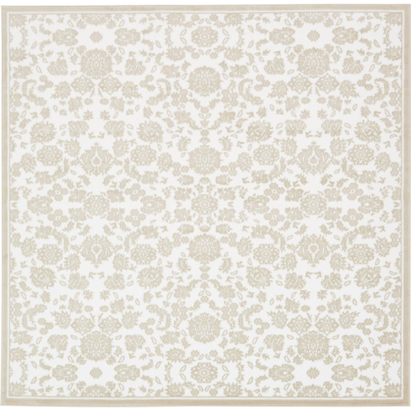 Dayah Floral Indoor Rug, Square 8'