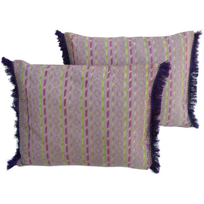 Striped Lumbar Pillow
