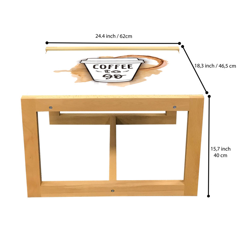 Jamirr Sled Coffee Table, 62cm H x 46cm W x 40cm D