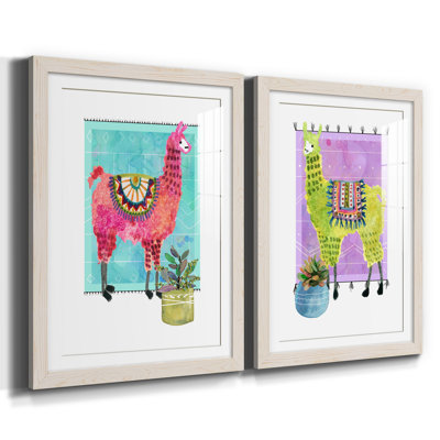 " Lovely Llama III " 2 - Pieces