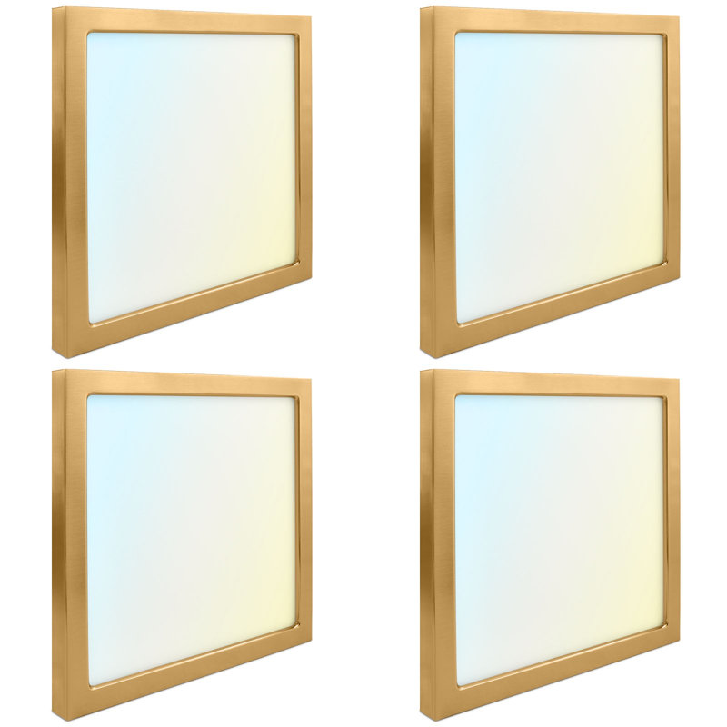 Mahalet LED Flush Mount, Brass