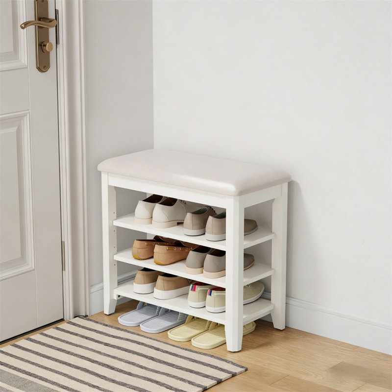 Premium Wooden Shoe Cabinet For Home, 20.4" H x 23.6" W x 11.8" D