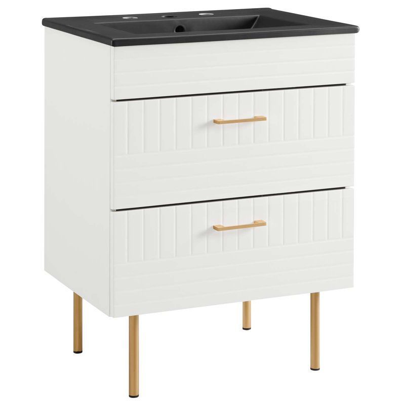 Meuble-lavabo 24 po Day Break par Modway, Blanc