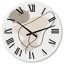 Horloge murale Coral Green Minimalist Leaves IV-1578542152