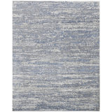 One-of-a-Kind Rectangle 8' x 10'2" Area Rug in Silver/Blue