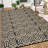 Outdoor Rug Modern Geometric Outdoor Door Mat Woven Plastic, Low Pile, Durable & Easy Care Rug for Patio, Deck, or Garden, Portable Carpet-1366247016-1366247023