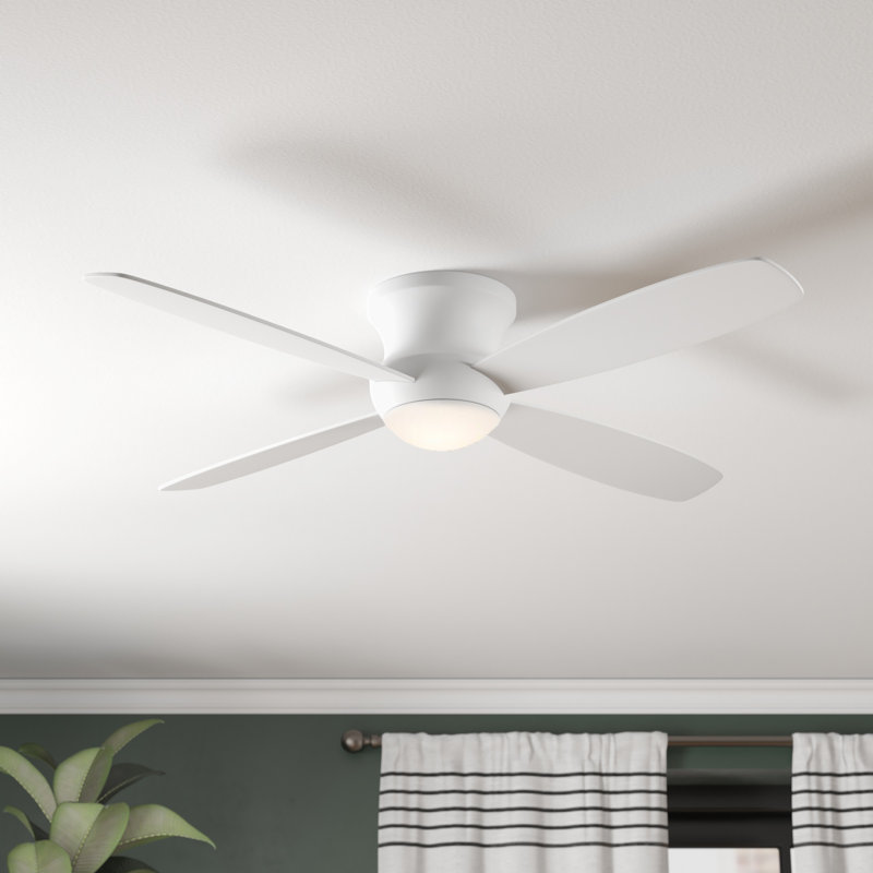 Alecsander 52'' Ceiling Fan with LED Lights, White