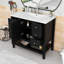 Meuble-lavabo autoportant élégant avec lavabo en céramique et rangement spacieux-1113893512