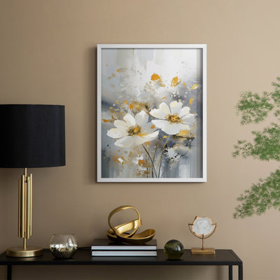 FLORAL Series CDXI  -Premium Framed Print -Ready to Hang - No Nails Required
