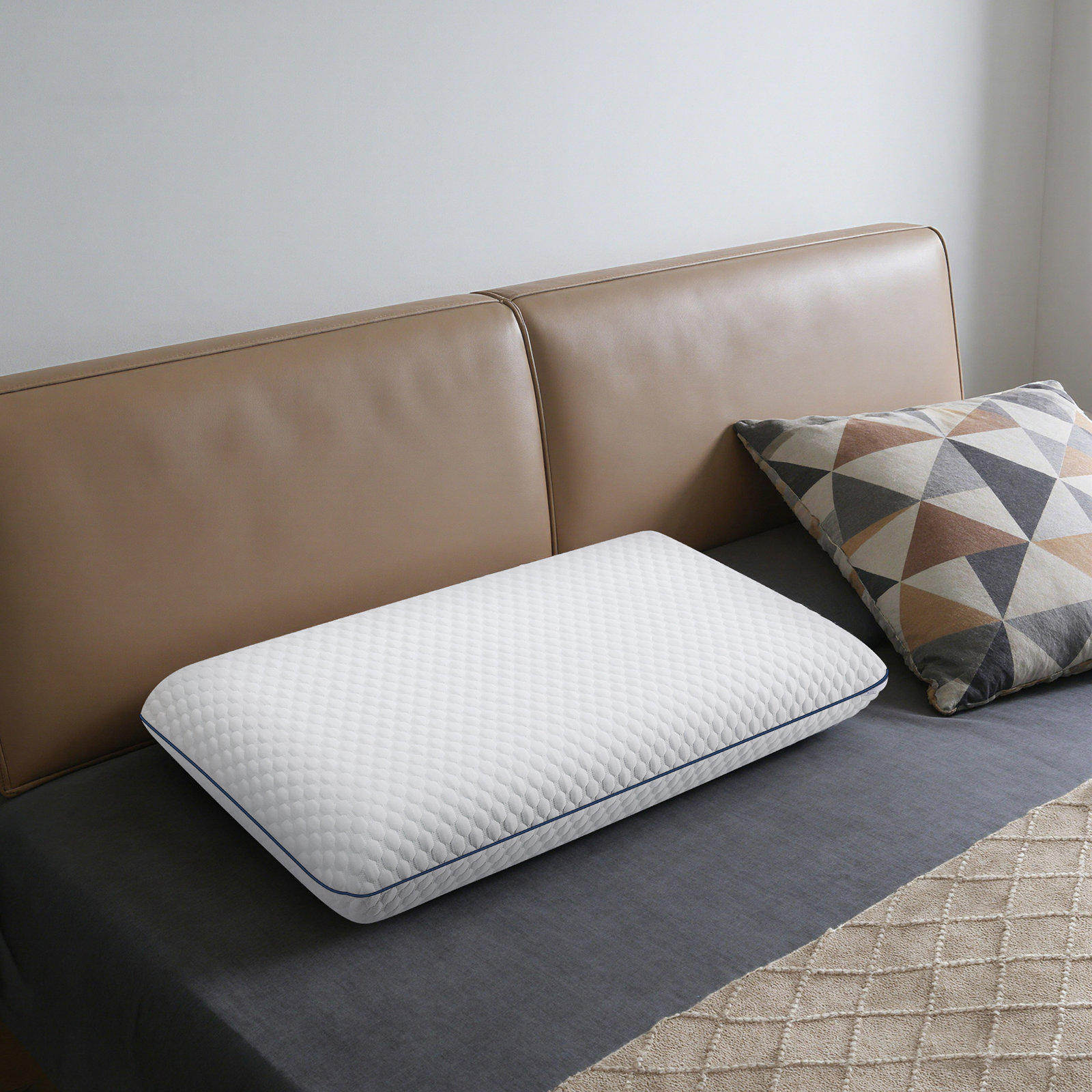 Plush Memory Foam Pillow, Standard/Queen, 1 - Pack, Medium