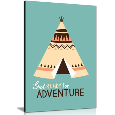 Cherokee Wigwam Adventure - Wrapped Canvas Print