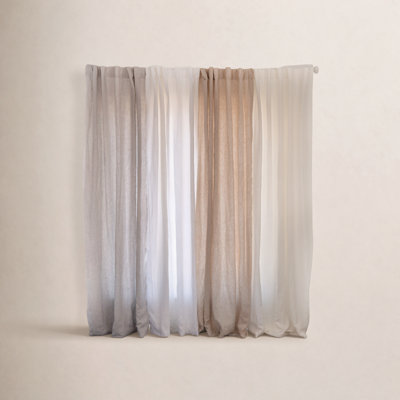100% French Linen Curtain Set