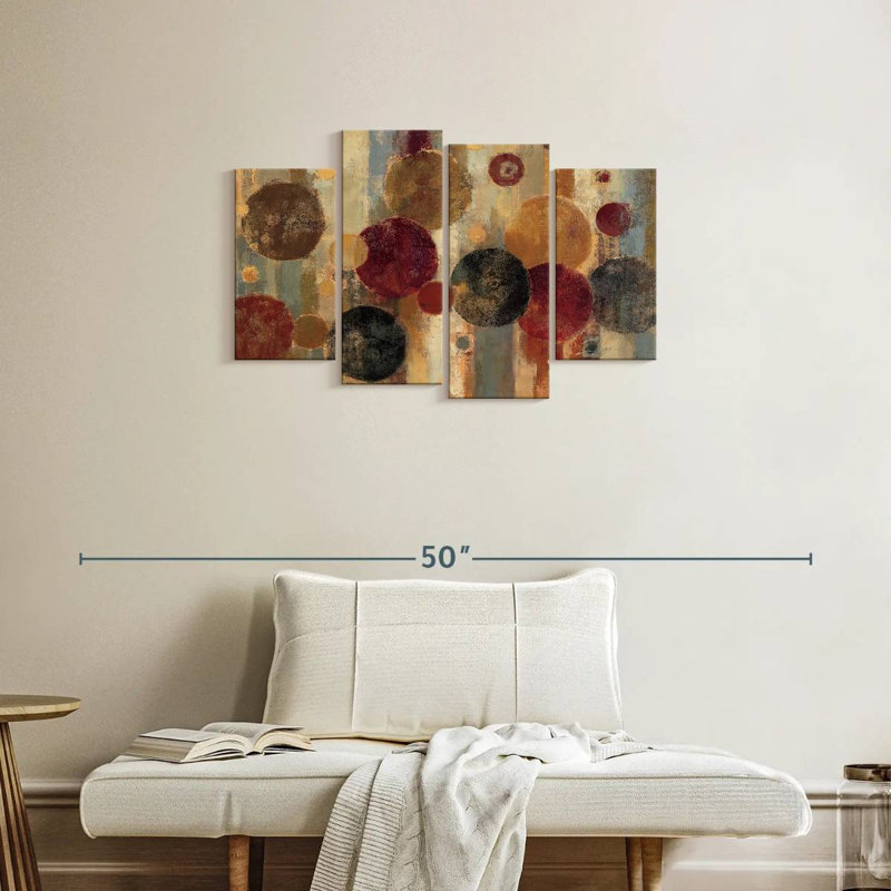 Pendule, reproduction d'art sur toile, H 22 po x l 36 po x P 1 po