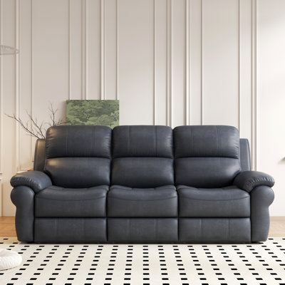 Lingeswaran Power Reclining Sofa with Drop-Down Table, USB Port & Wireless Charger