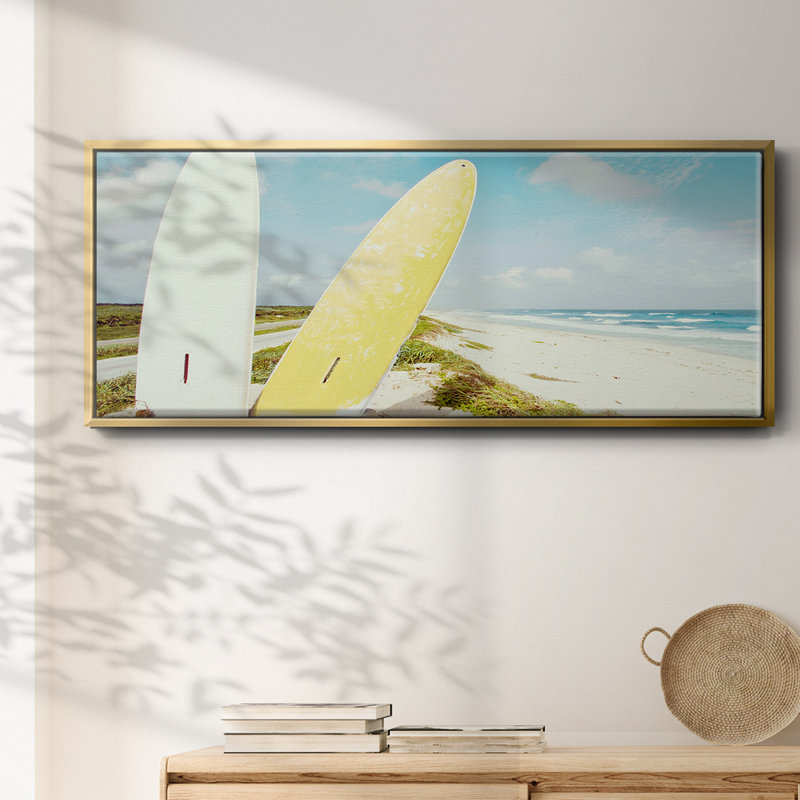 Punta Morena Beach- Framed Canvas, 12" H x 30" W